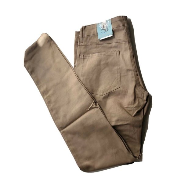 Hybrid & Co. Denim - Hybrid & Company Khaki Cotton Skinny Jeggings 7